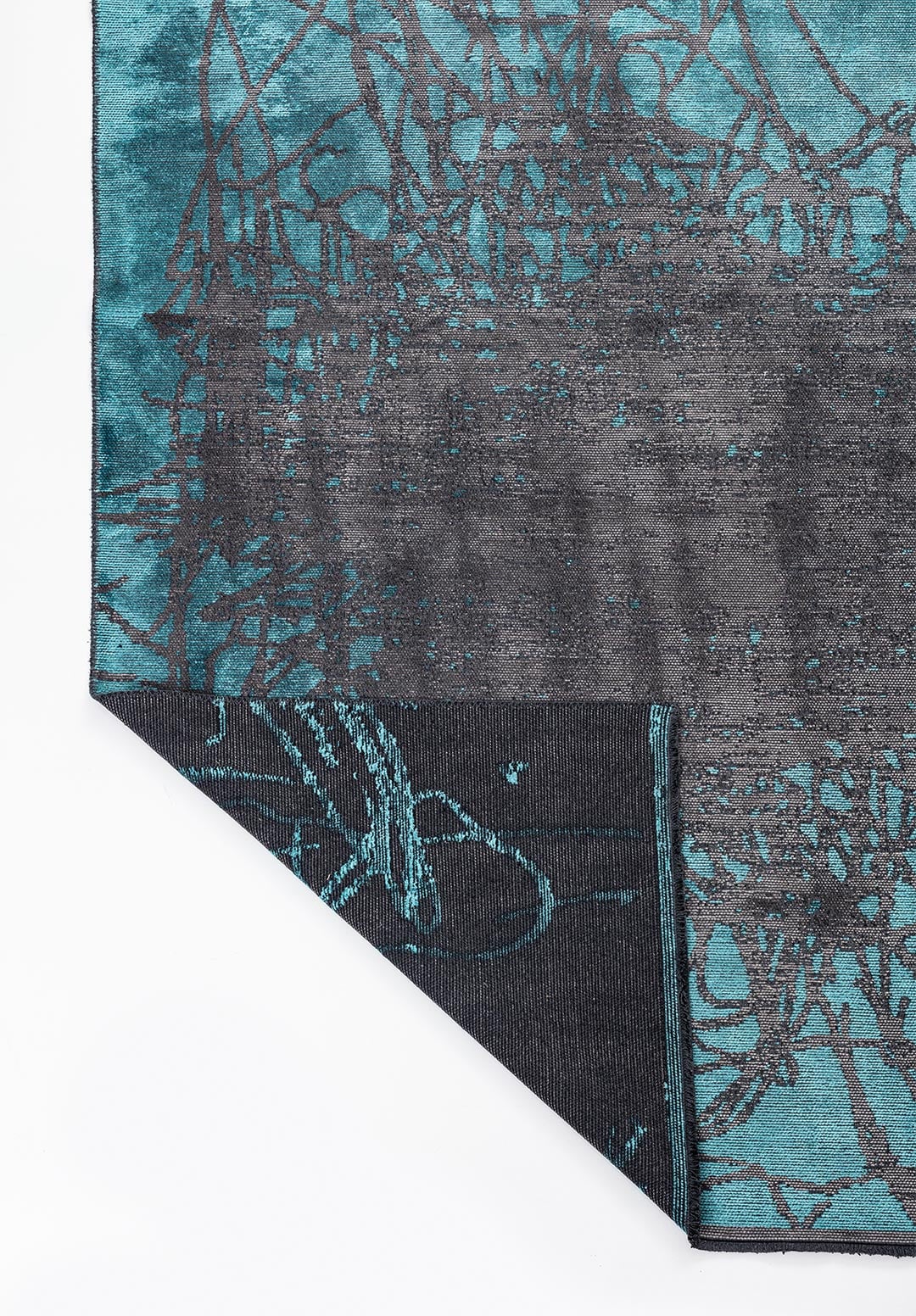 SPLASH TURQUOISE - GREY RUG - 3