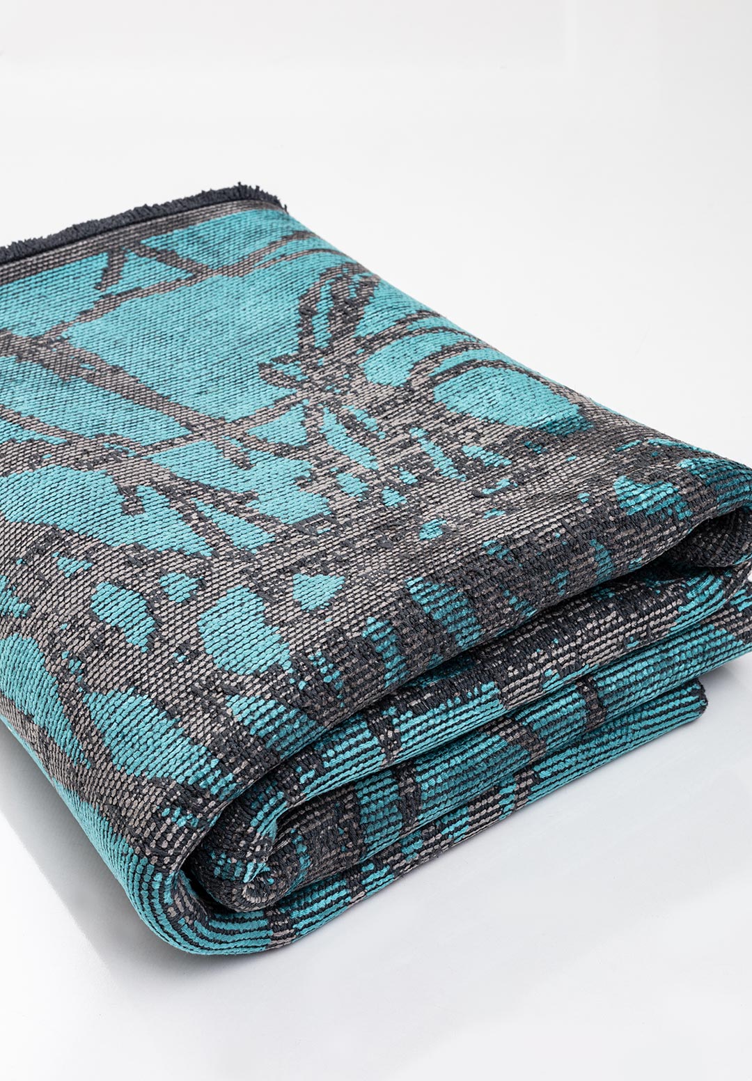 SPLASH TURQUOISE - GREY RUG - 4
