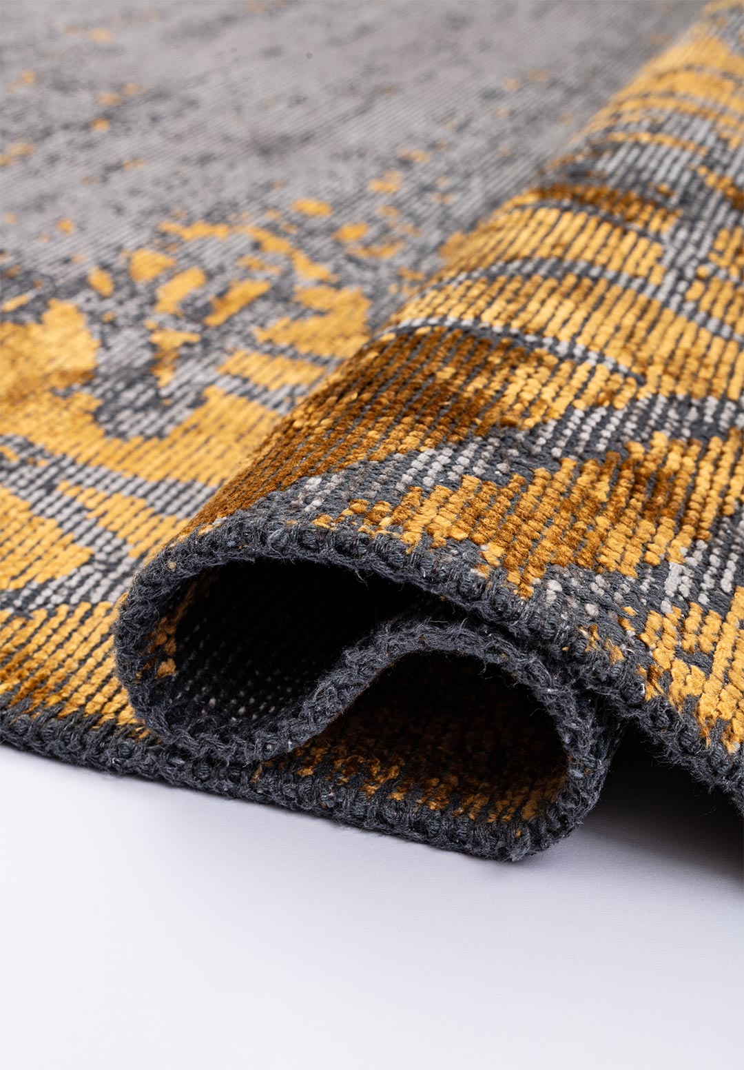SPLASH MUSTARD - GREY RUG - 2