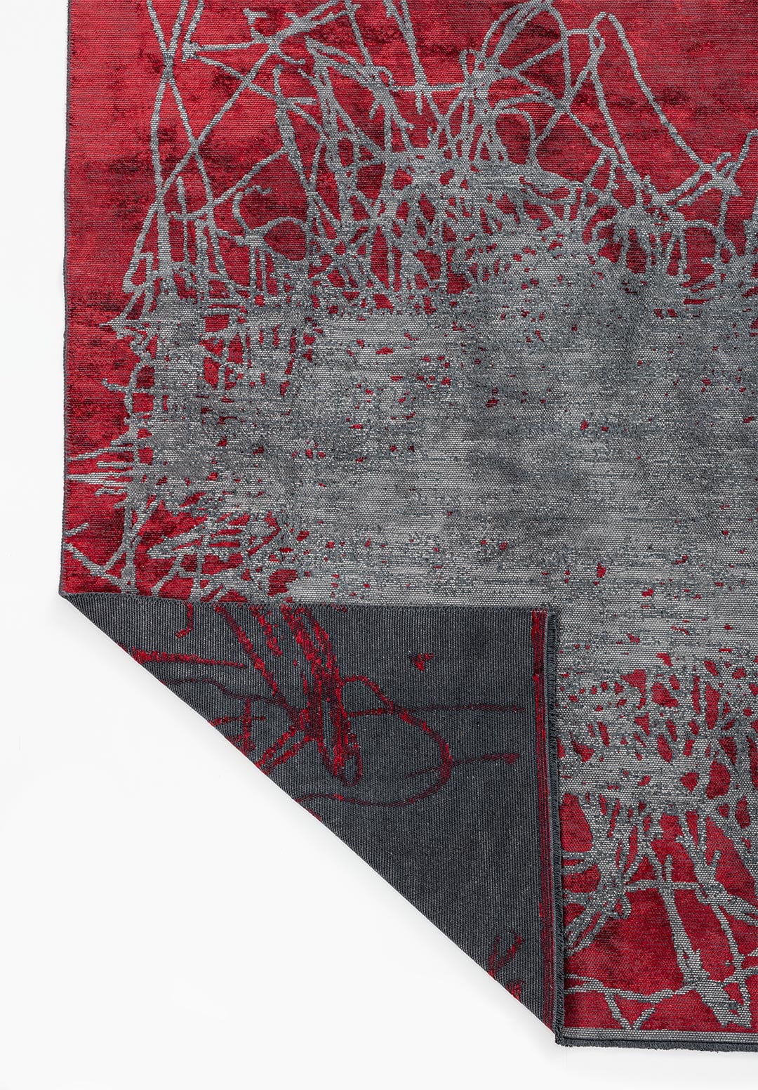 SPLASH RED - GREY RUG - 3