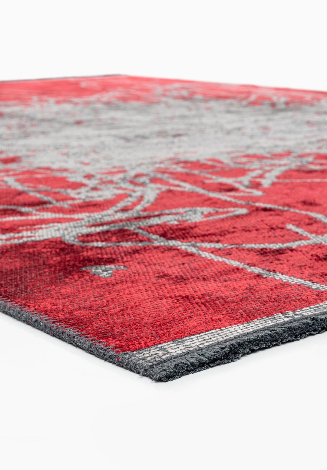SPLASH RED - GREY RUG - 4