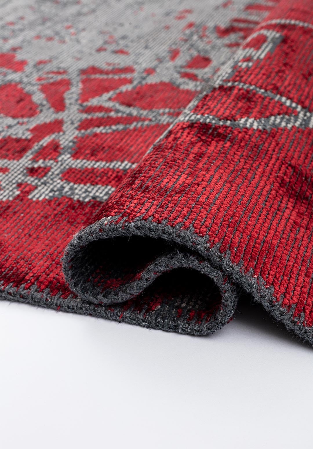 SPLASH RED - GREY RUG - 2