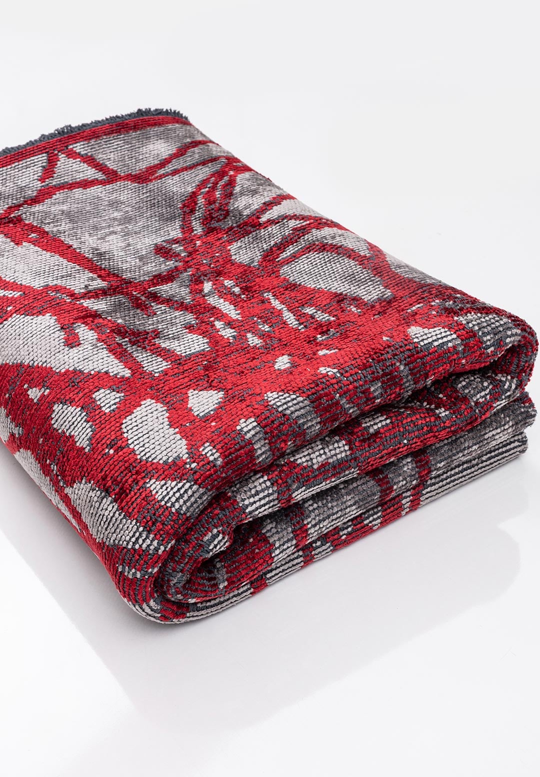 SPLASH GREY - RED RUG - 4