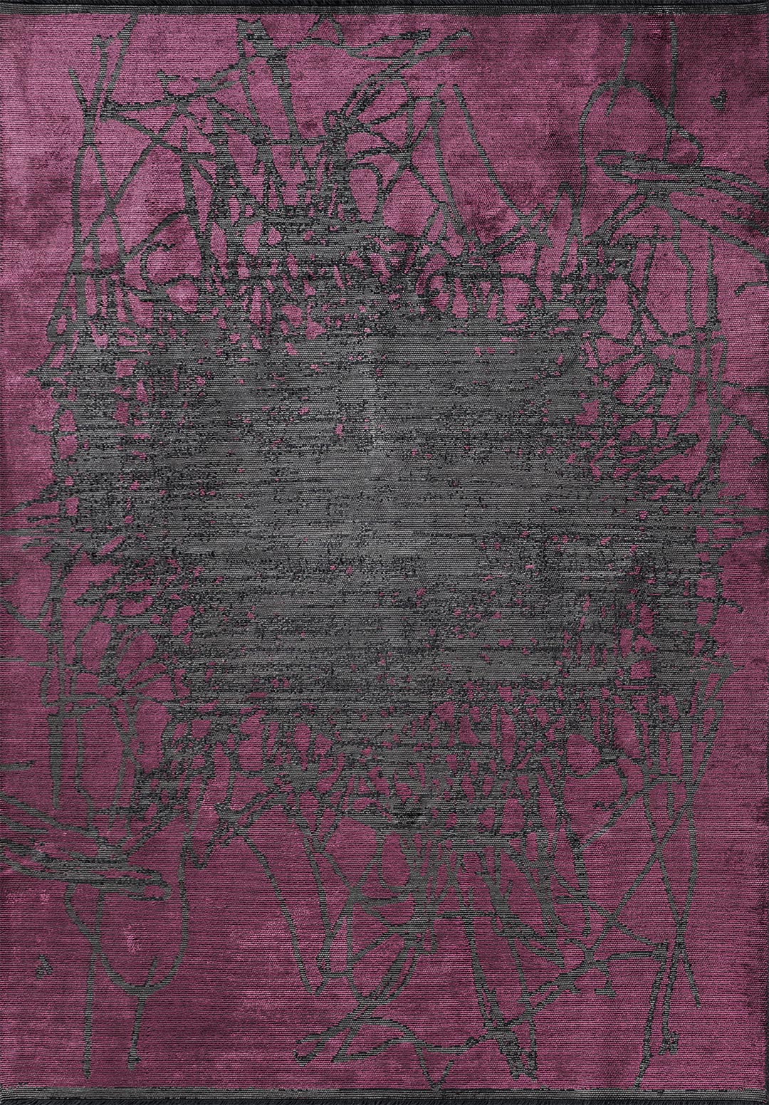 SPLASH PINK - GREY RUG - 1