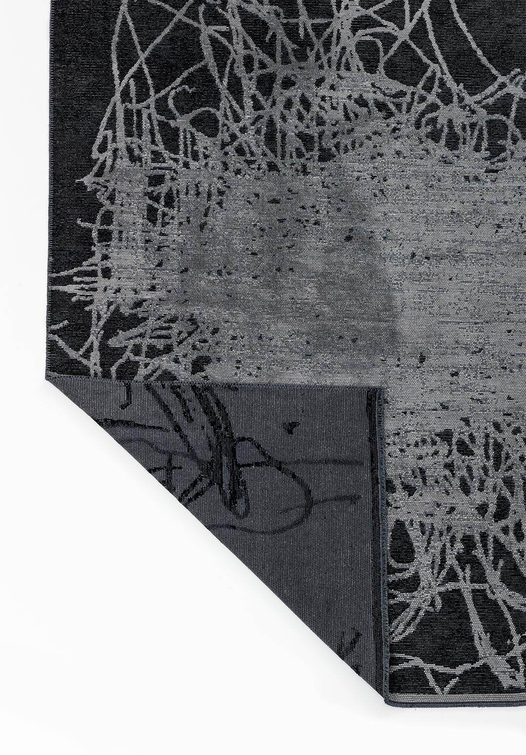 SPLASH BLACK - GREY RUG - 3