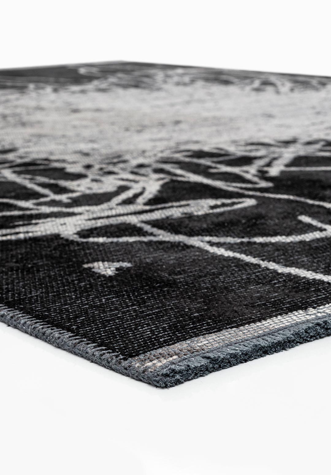 SPLASH BLACK - GREY RUG - 4