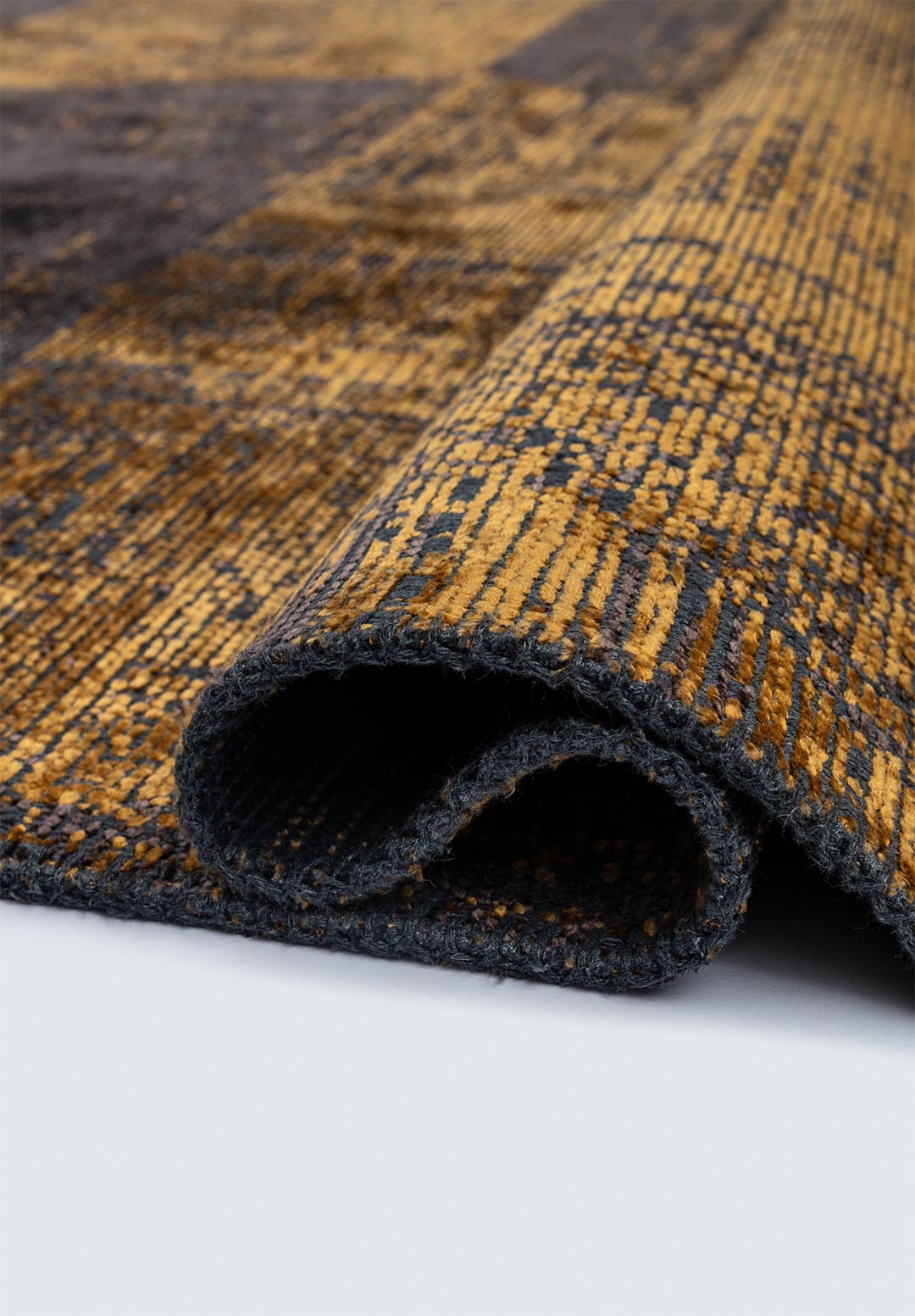 SHARP MUSTARD - DARK MINK RUG - 2