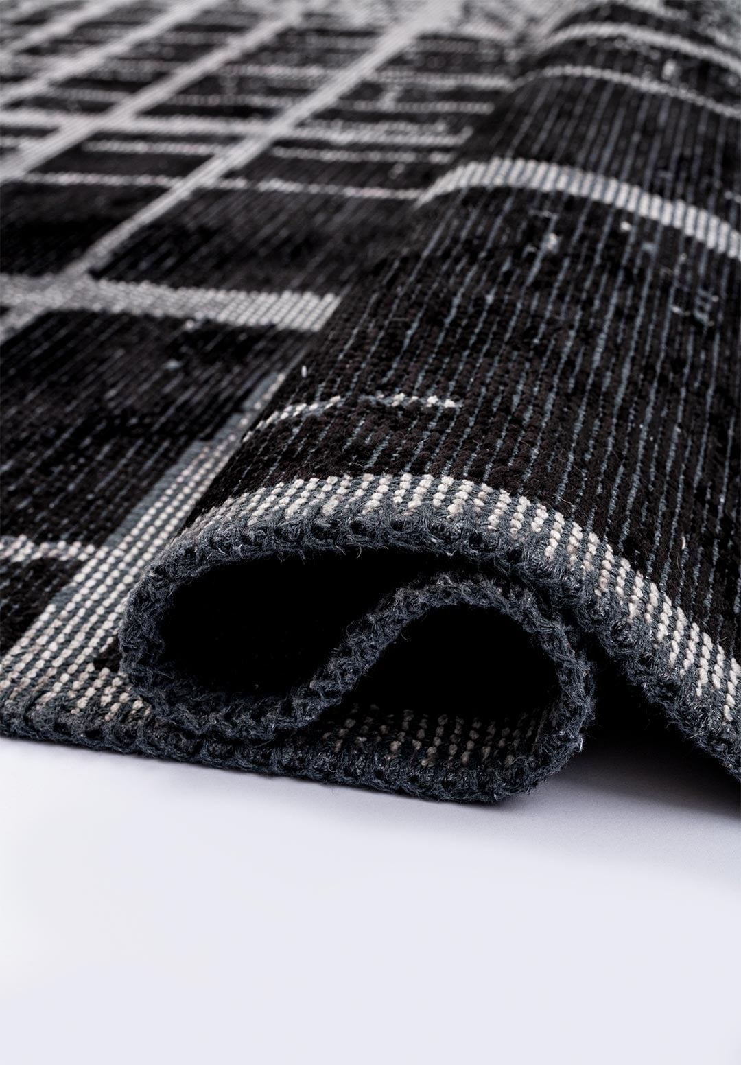 BARI BLACK - GREY RUG - 2