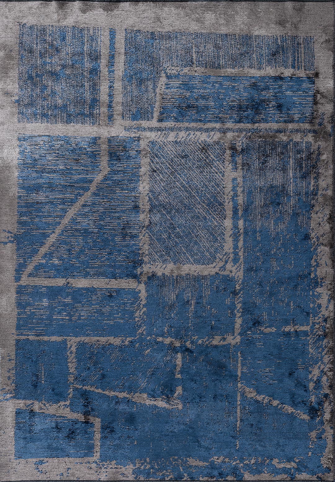 PANORAMA NAVY BLUE - DARK GREY RUG - 1