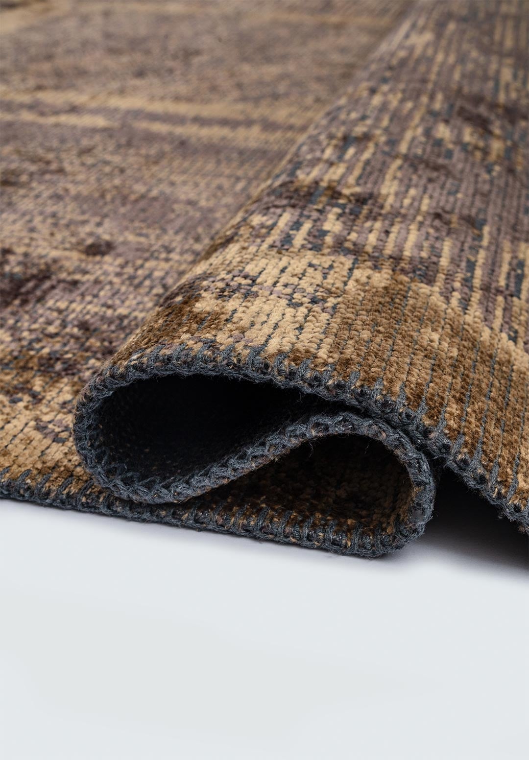 PANORAMA DARK MINK - LIGHT BROWN RUG - 2