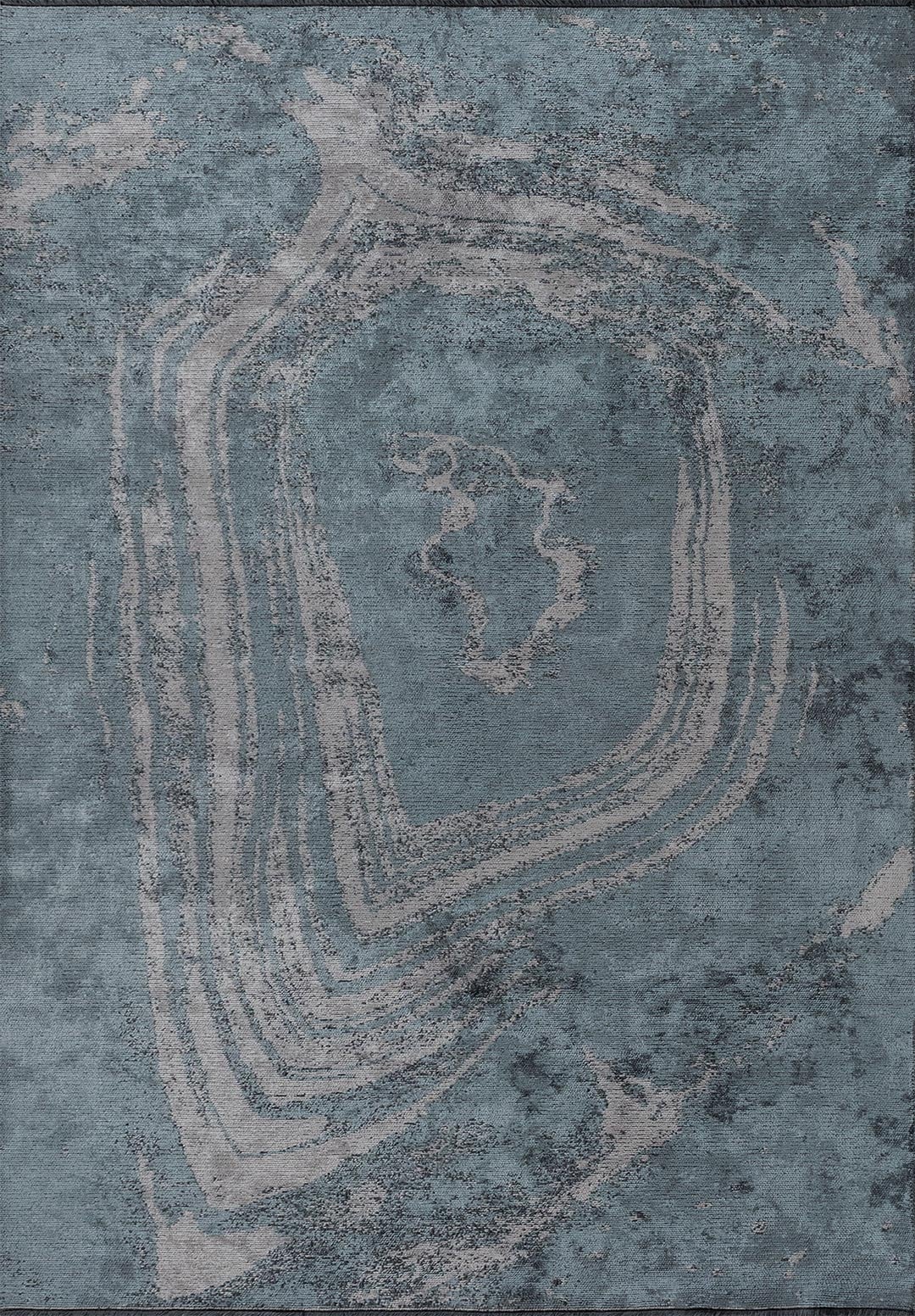 SMOKE LIGHT GREY - BLUE RUG - 1