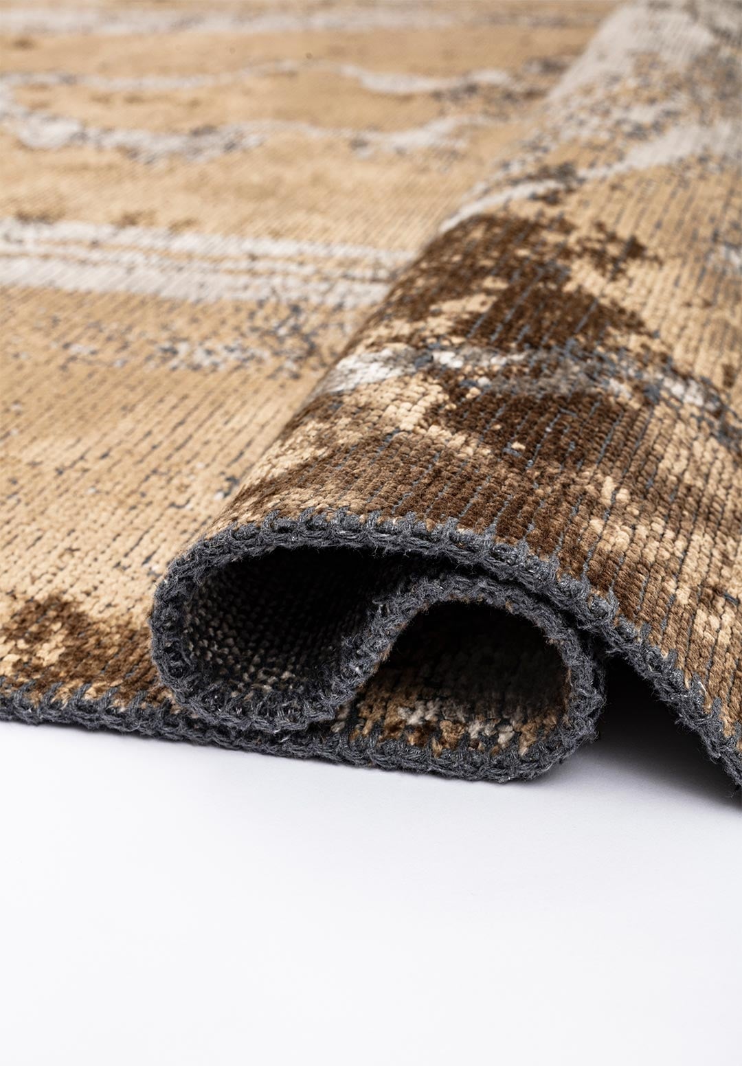 SMOKE BEIGE - LIGHT BROWN RUG - 2