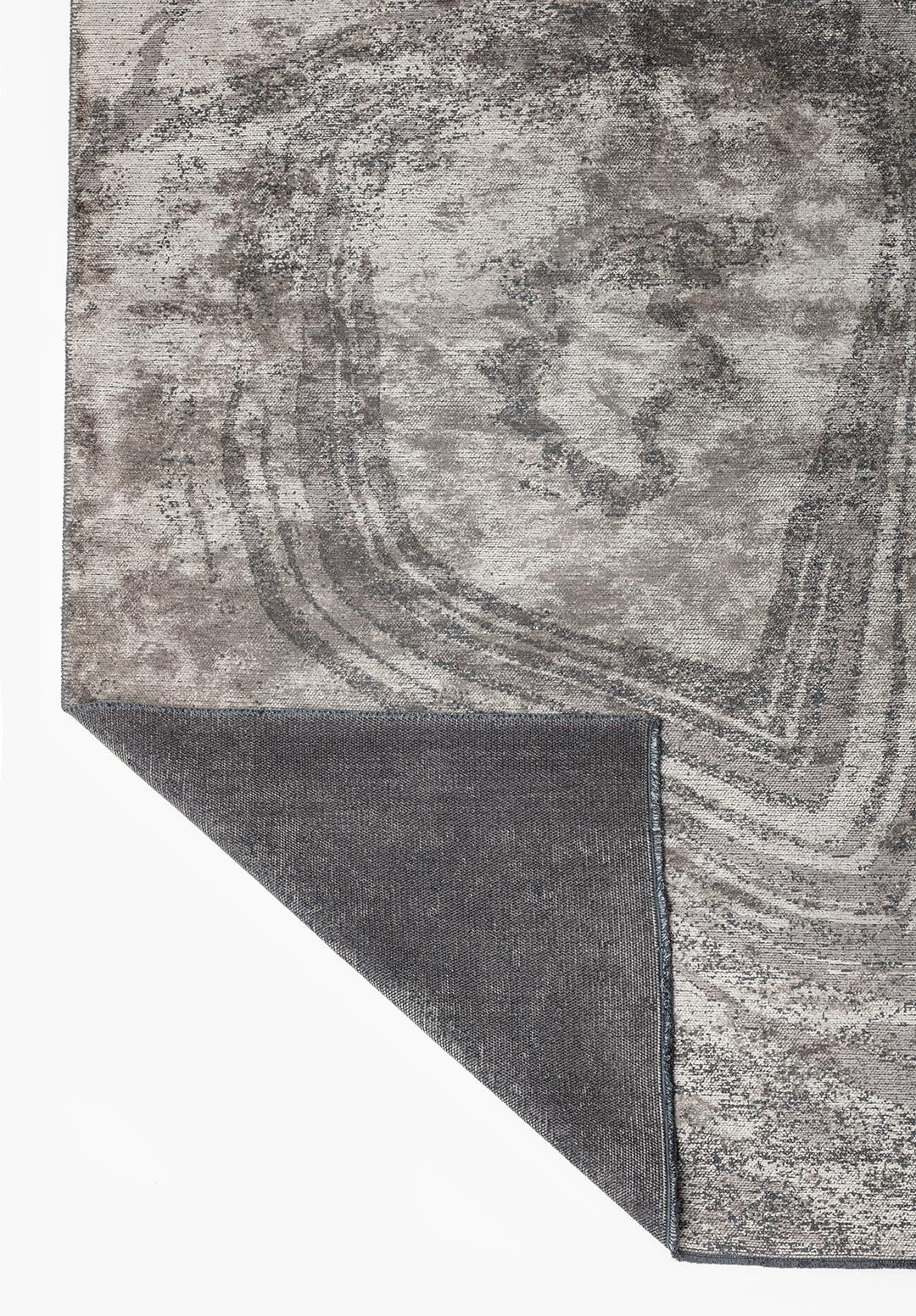 SMOKE DARK GREY - CREAM RUG - 3