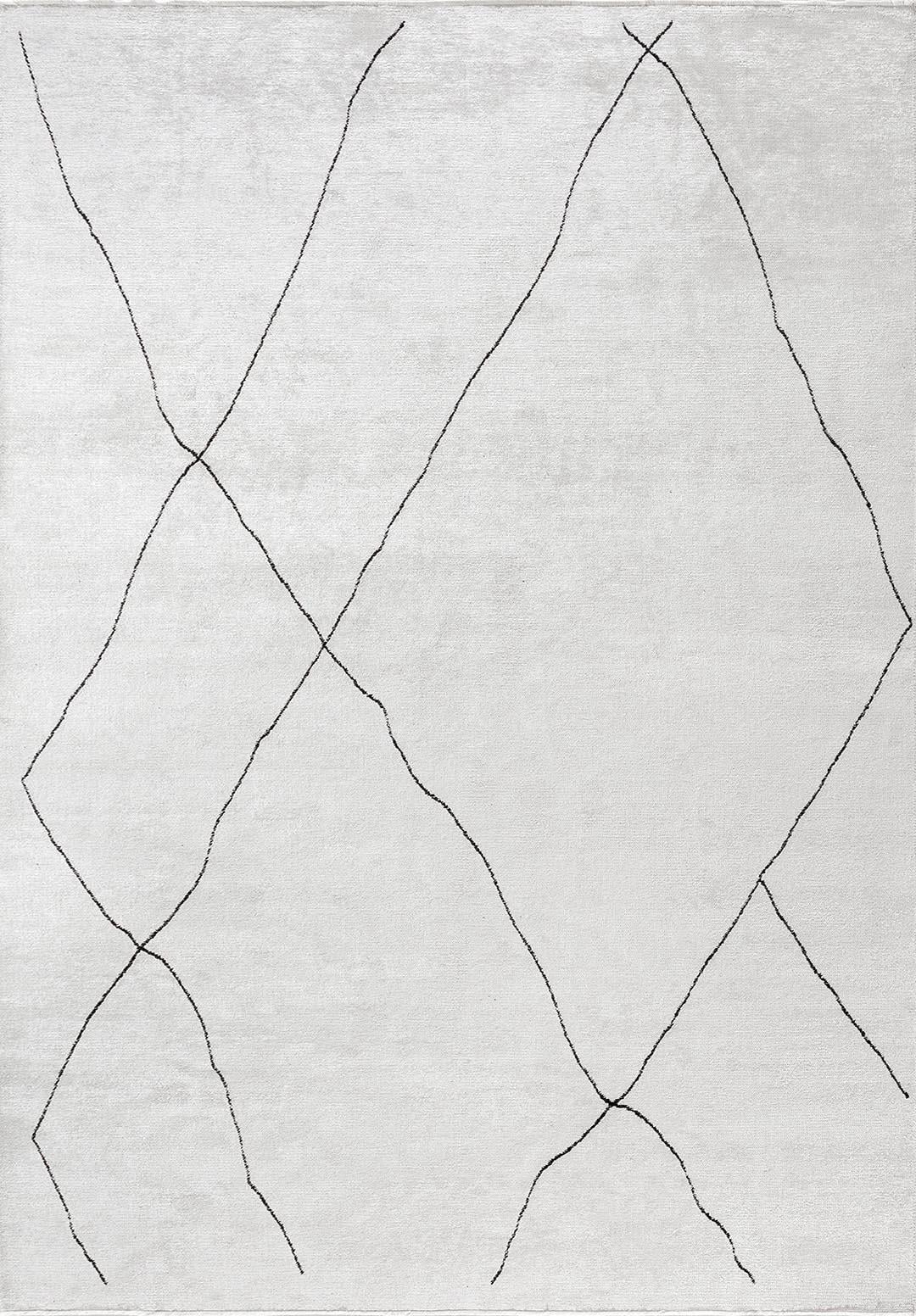 BOHEMIAN BLACK - ECRU RUG - 1
