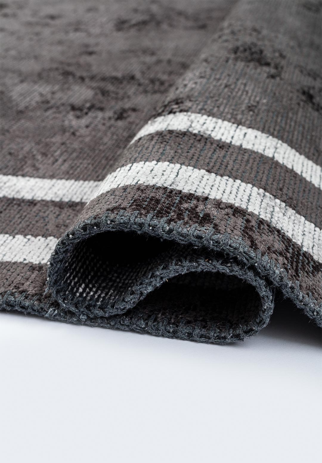 TWIST CHARCOAL - GREY RUG - 2