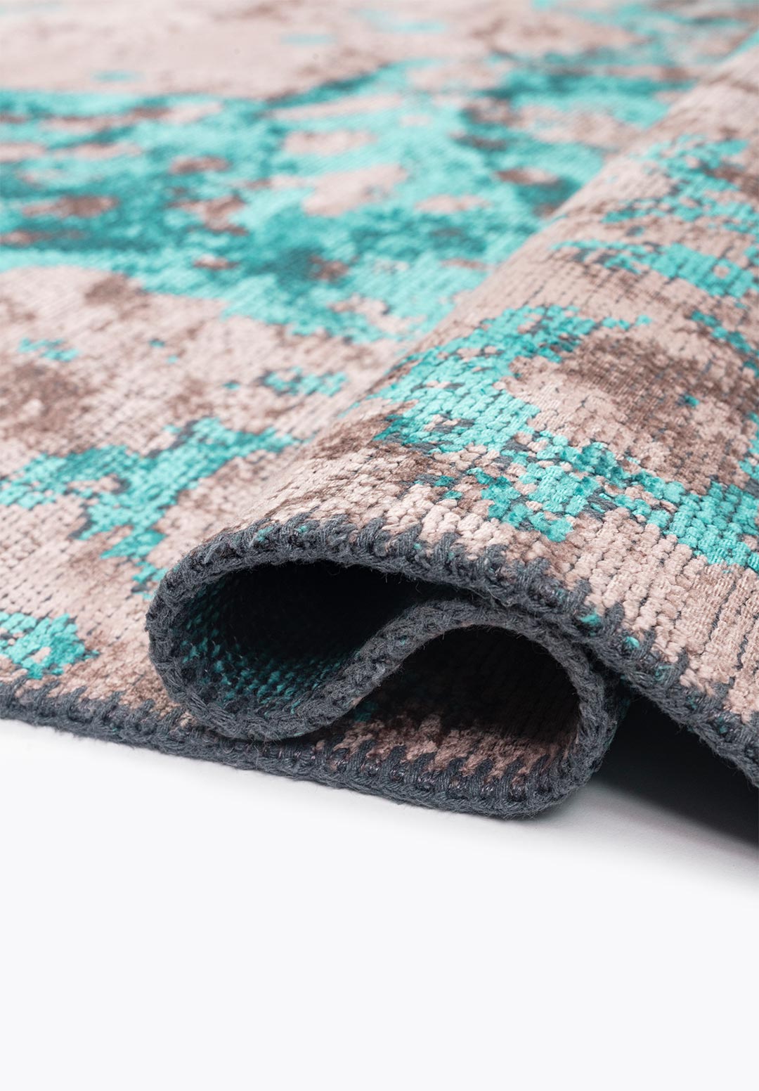 POND TURQUOISE - COPPER RUG - 2