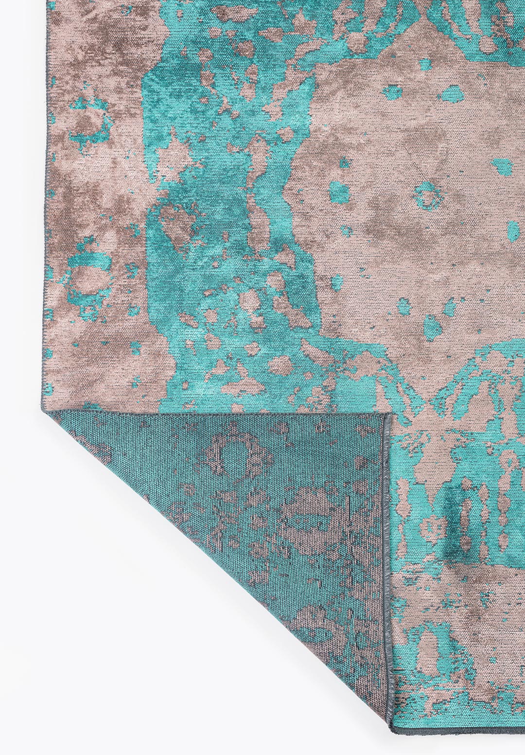 POND TURQUOISE - COPPER RUG - 3
