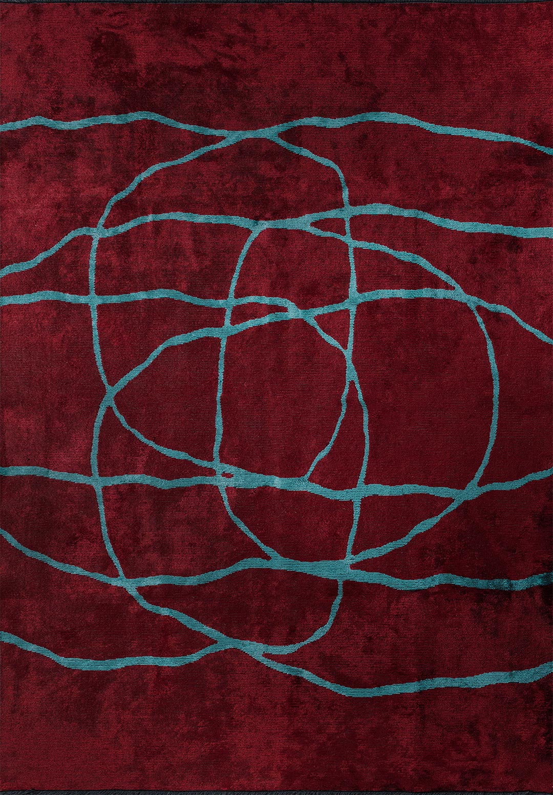 ROPE TURQUOISE - RED RUG - 1