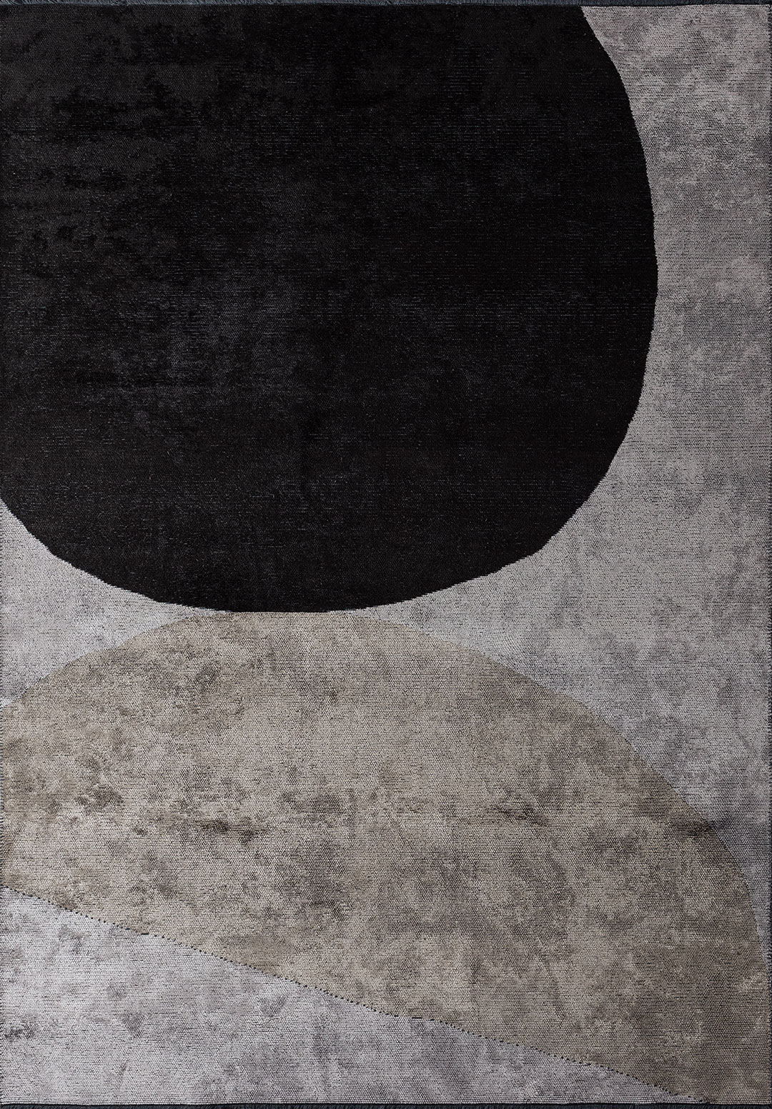 METEOR BLACK - NOUGAT - LIGHT GREY RUG - 1