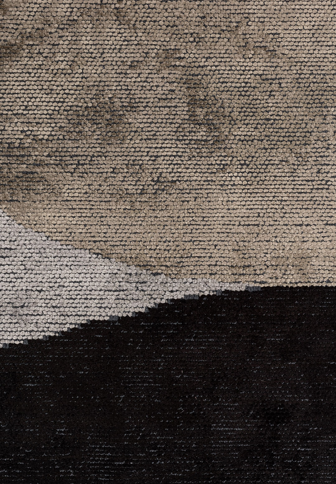 METEOR BLACK - NOUGAT - LIGHT GREY RUG - 5