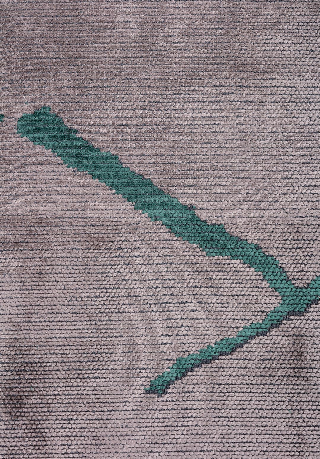 WAVE DARK GREEN - LIGHT GREY RUG - 5