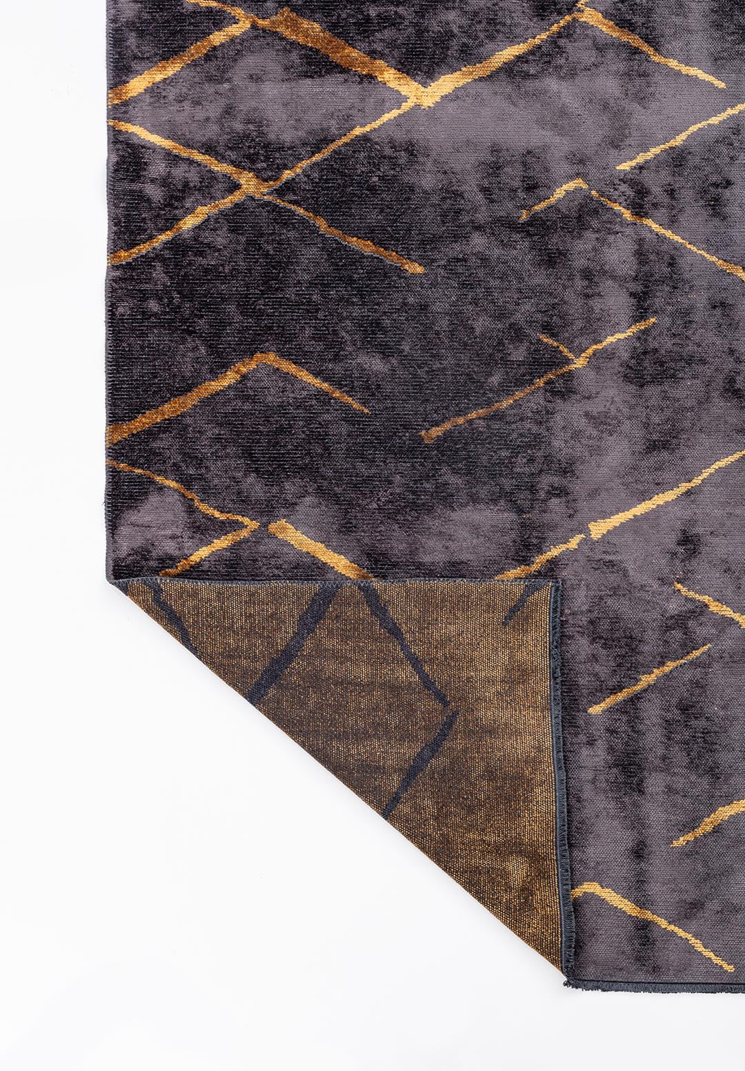 WAVE MUSTARD - CHARCOAL RUG - 3