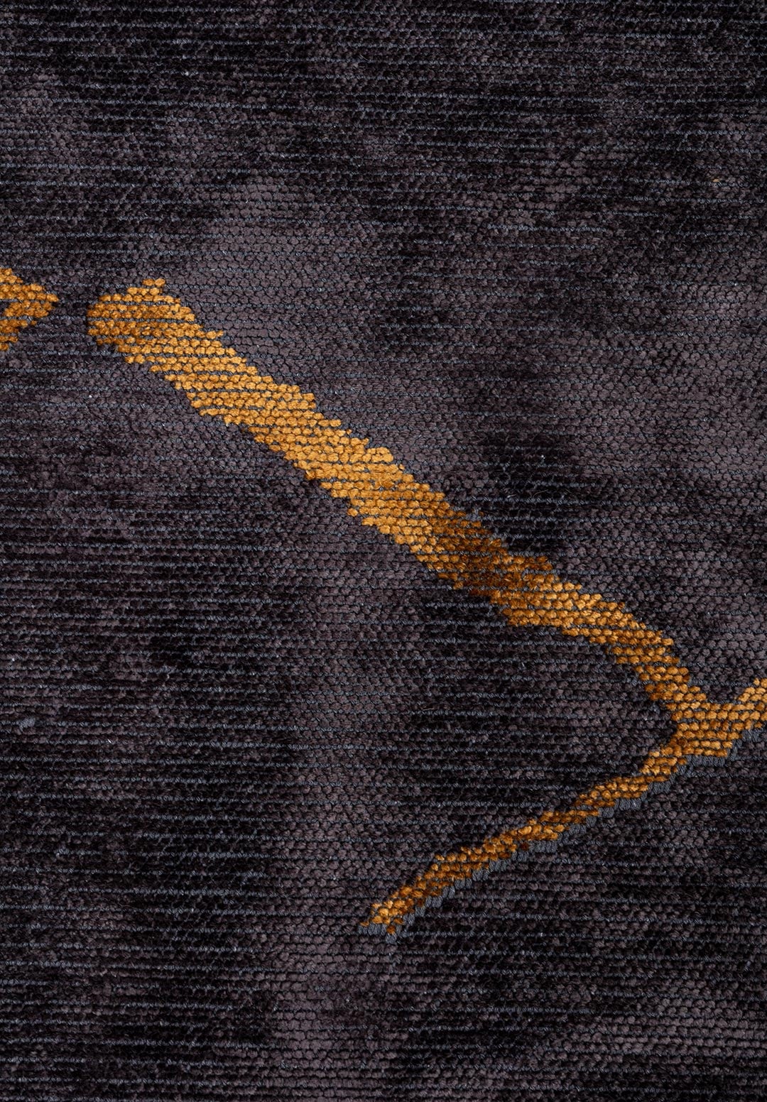 WAVE MUSTARD - CHARCOAL RUG - 5