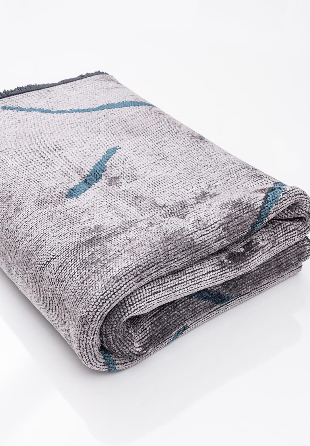 WAVE PETROL - LIGHT GREY RUG - 4