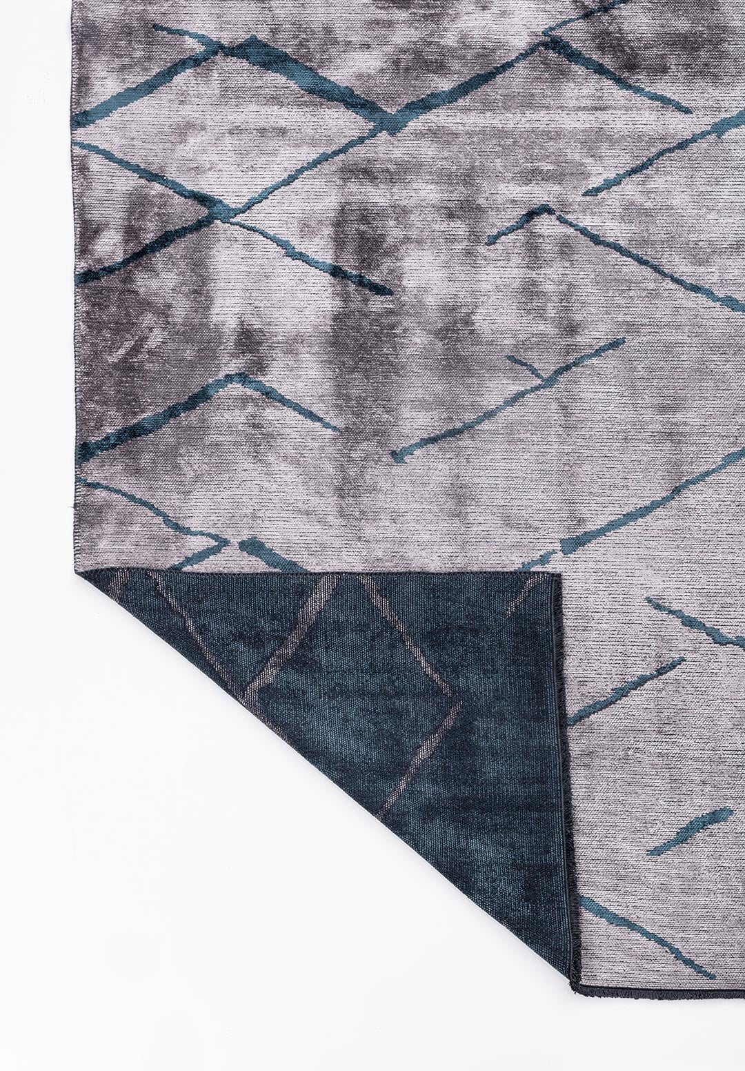 WAVE PETROL - LIGHT GREY RUG - 3
