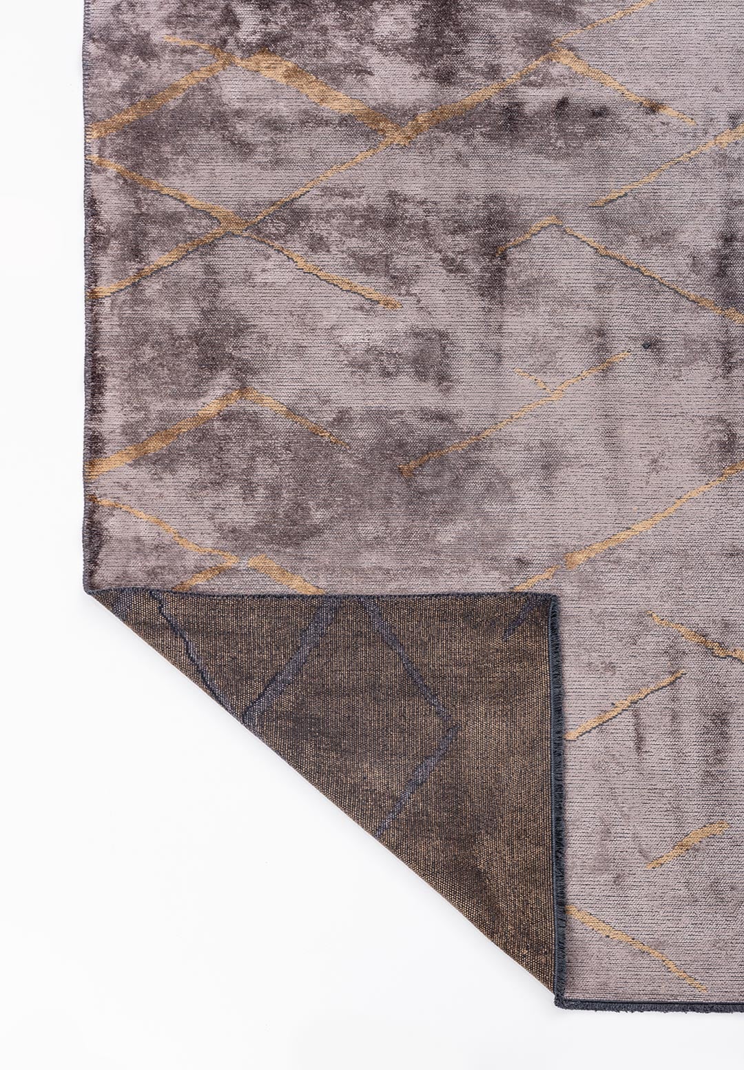 WAVE LIGHT BROWN - DARK GREY RUG - 3
