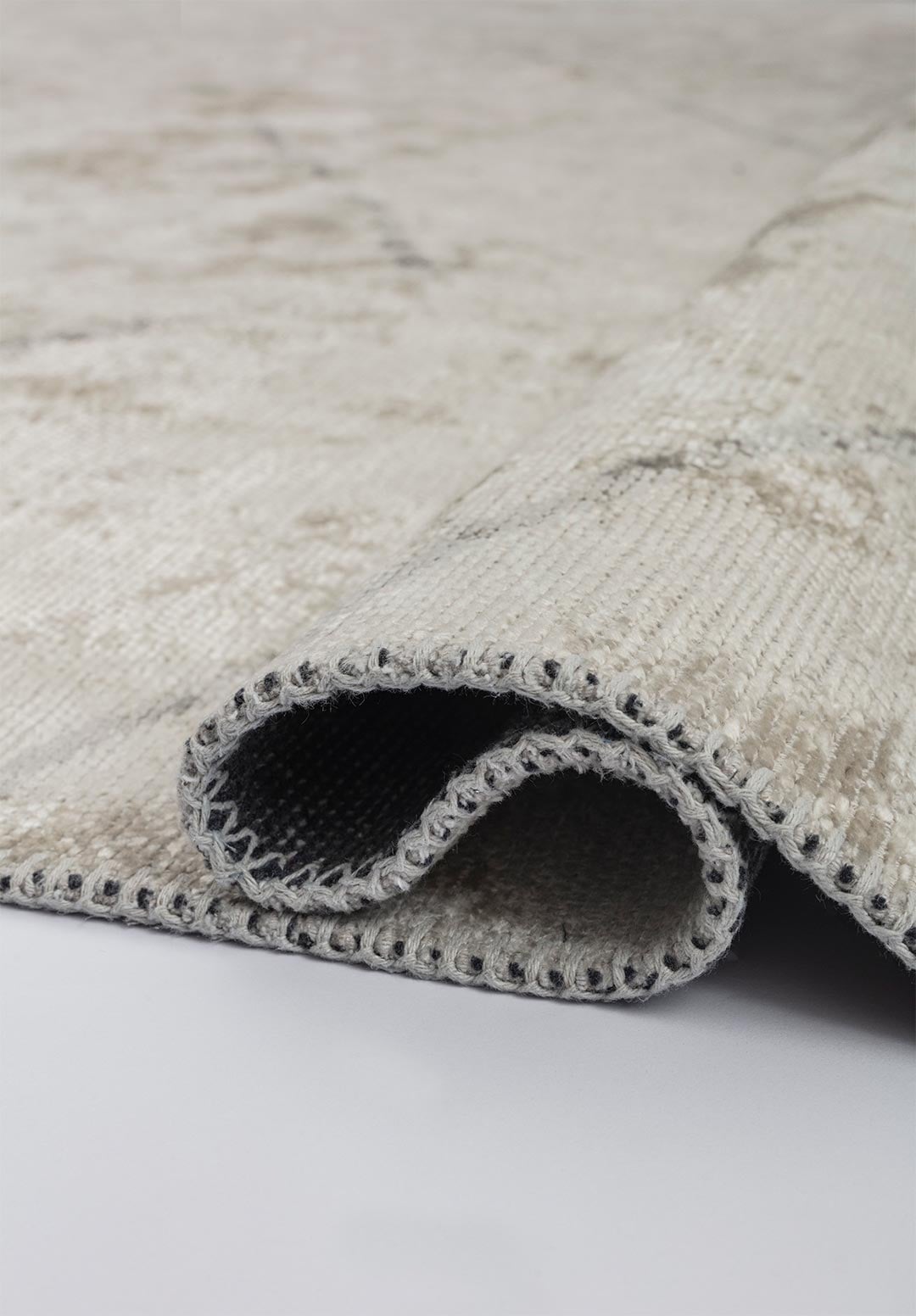 WAVE LIGHT GREY - ECRU RUG - 2