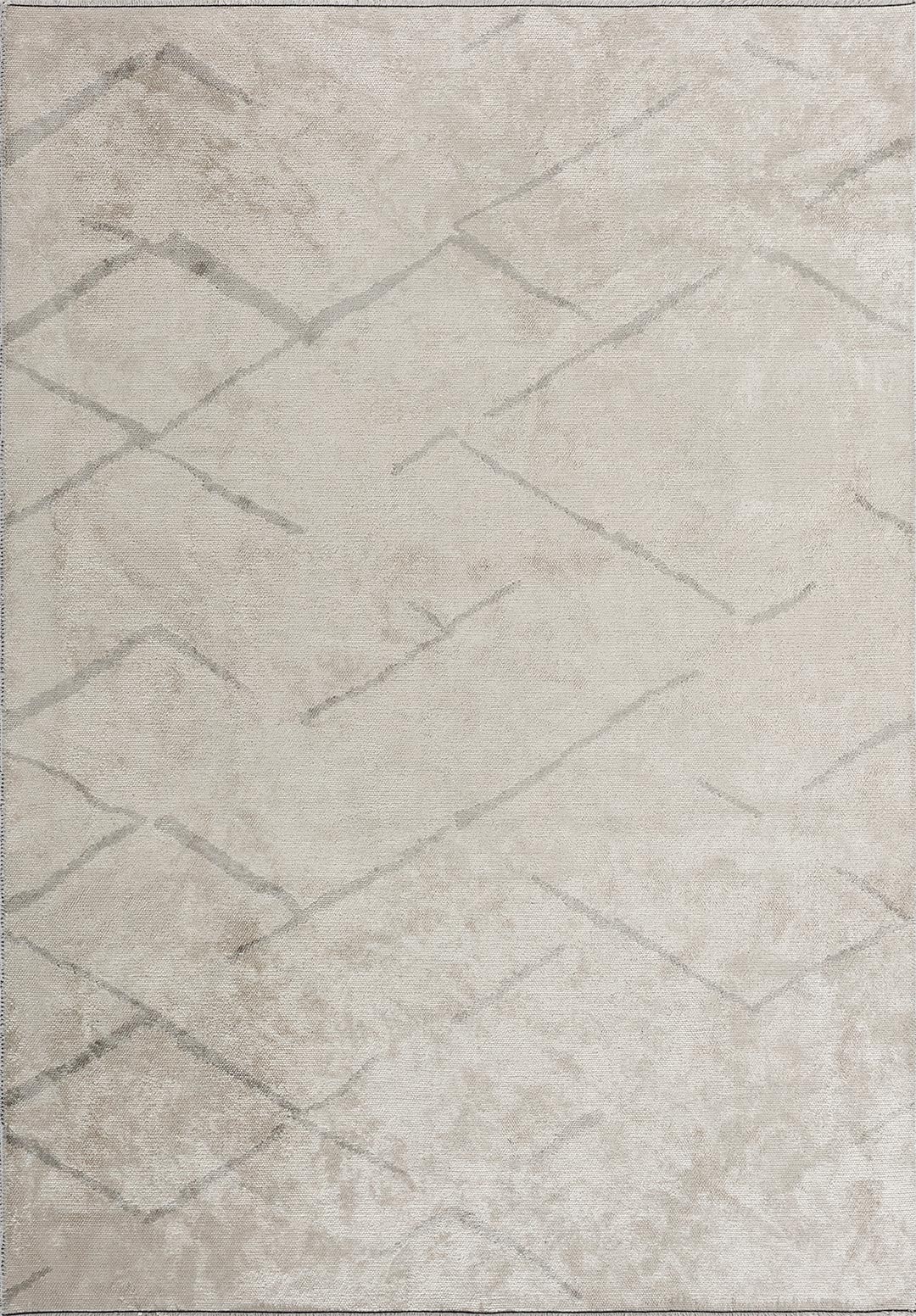 WAVE LIGHT GREY - ECRU RUG - 1