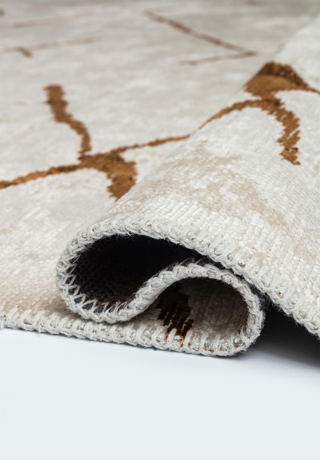 WAVE CACAO - ECRU RUG - 2