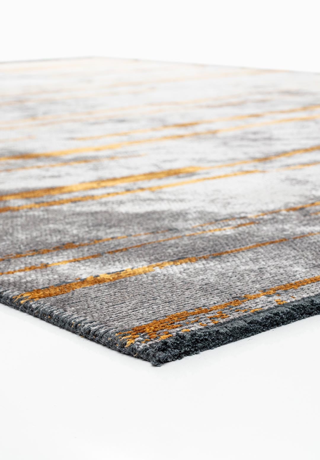 FLOW MUSTARD - GREY RUG - 4