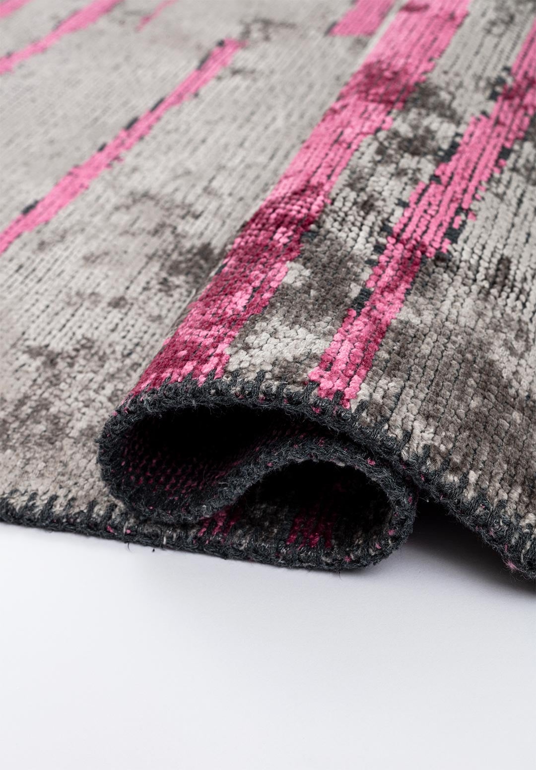 FLOW PINK - GREY RUG - 2