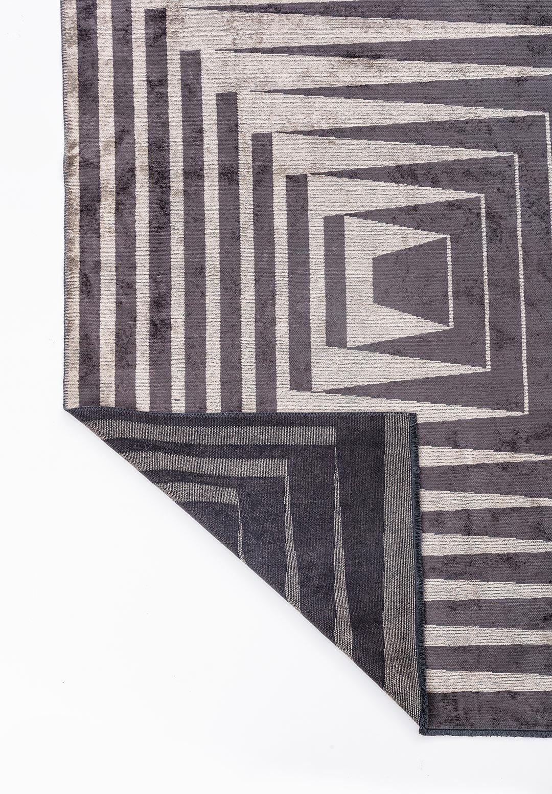 CUBIC CHARCOAL - BEIGE RUG - 3