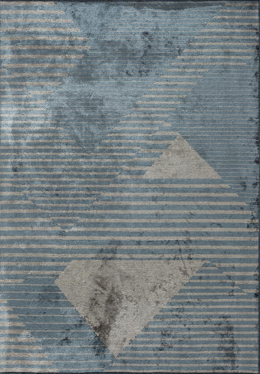 LINES BLUE - BEIGE RUG - 1