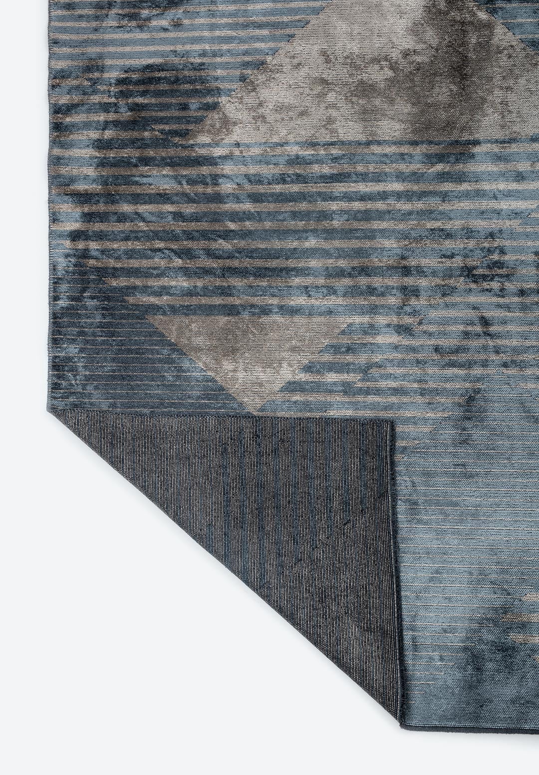 LINES BLUE - BEIGE RUG - 3