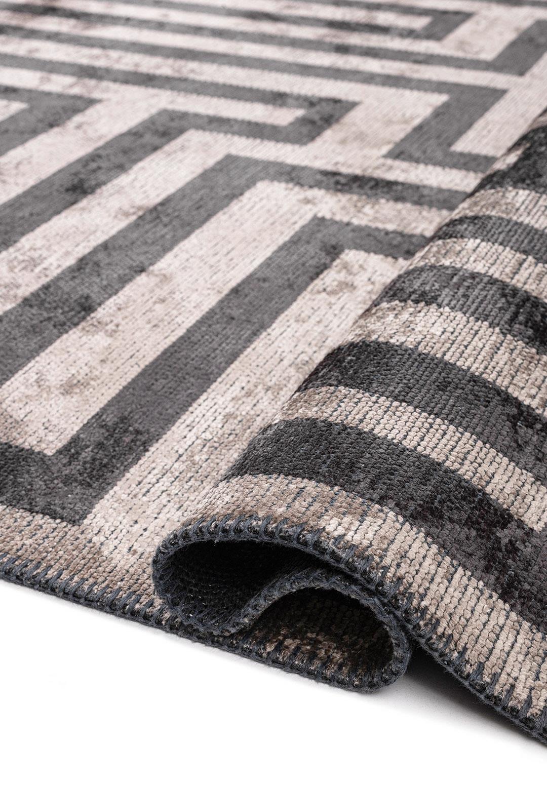 NEST CHARCOAL - BEIGE RUG - 2