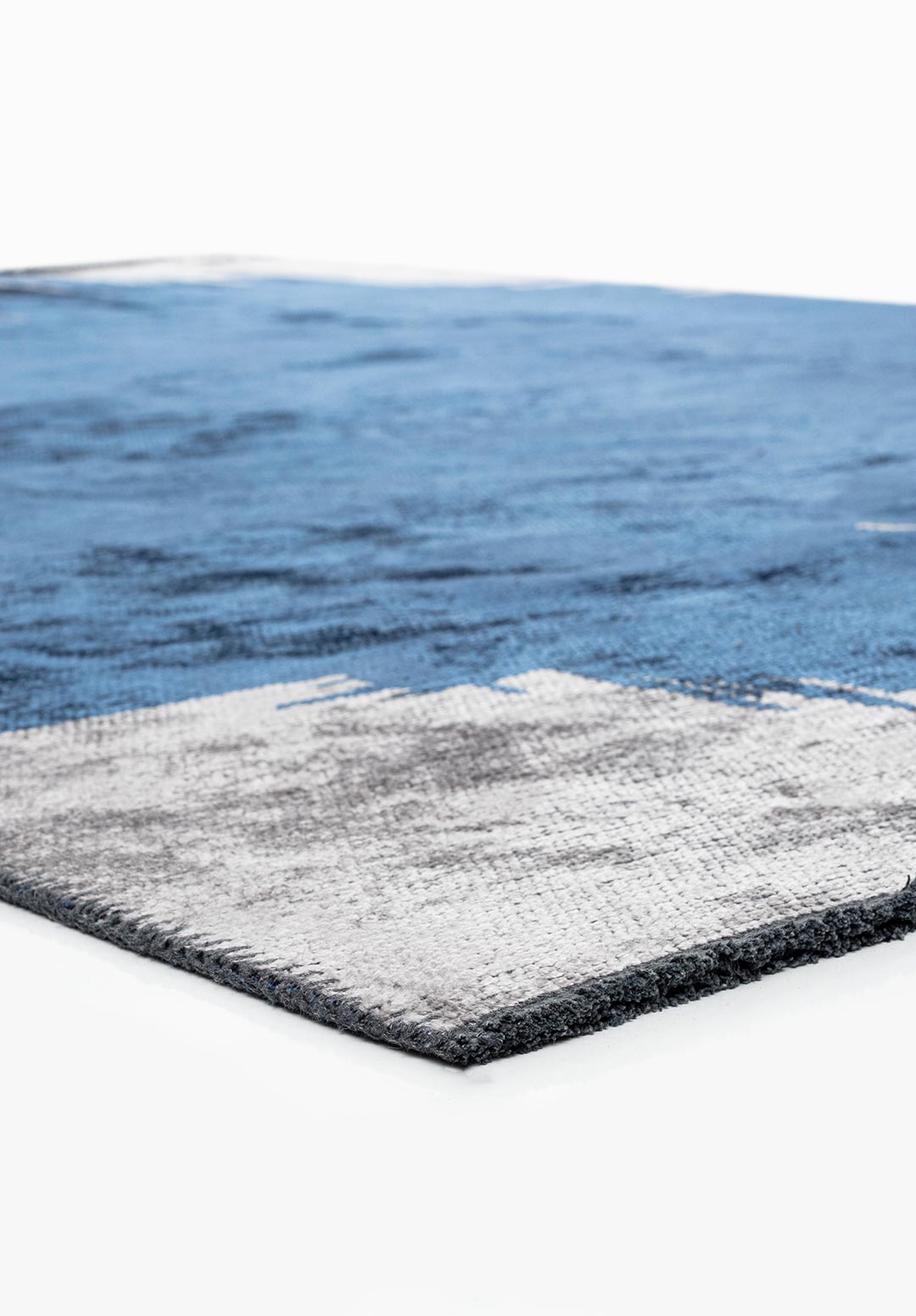 CAGE NAVY BLUE - LIGHT GREY RUG - 4