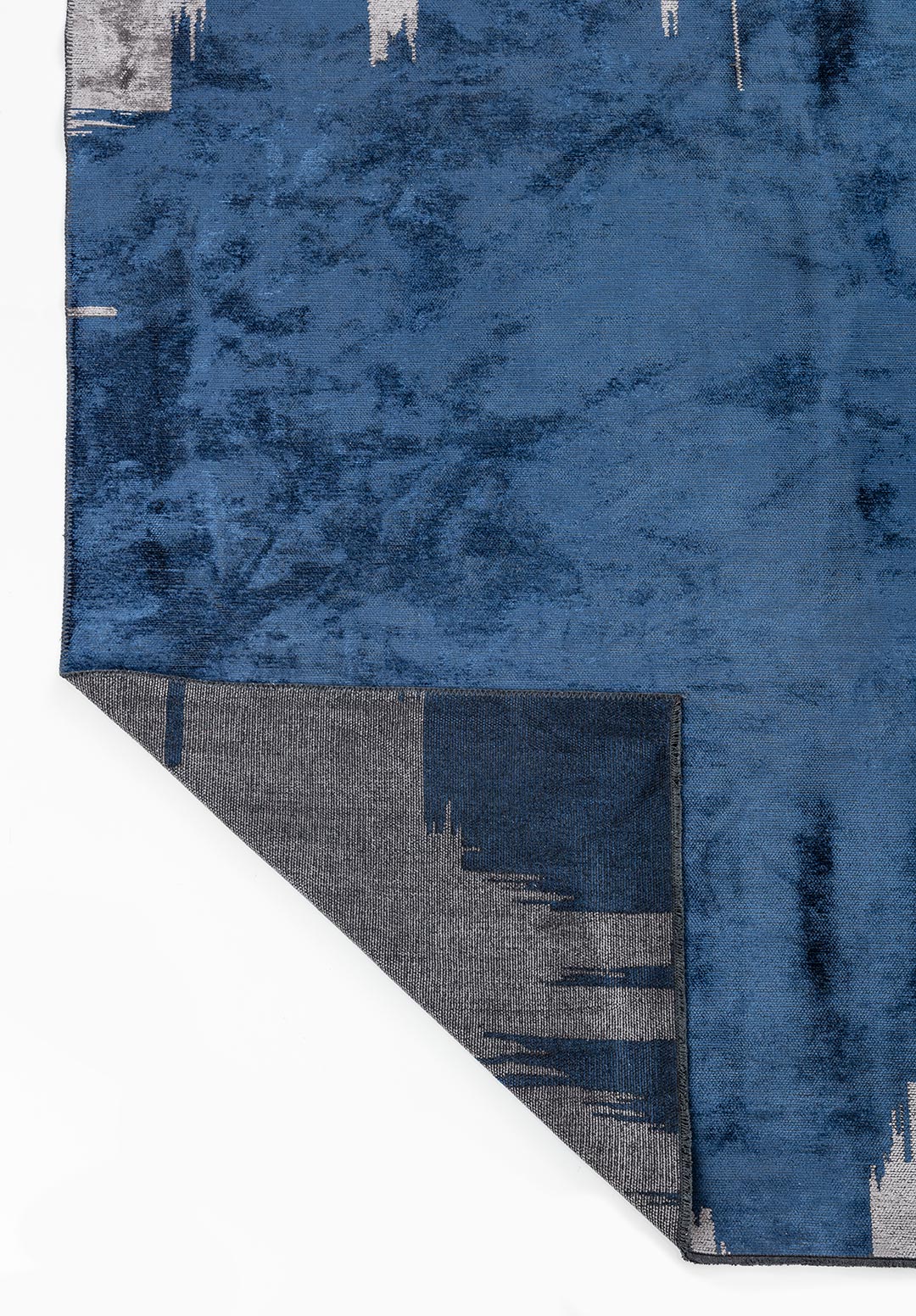 CAGE NAVY BLUE - LIGHT GREY RUG - 3
