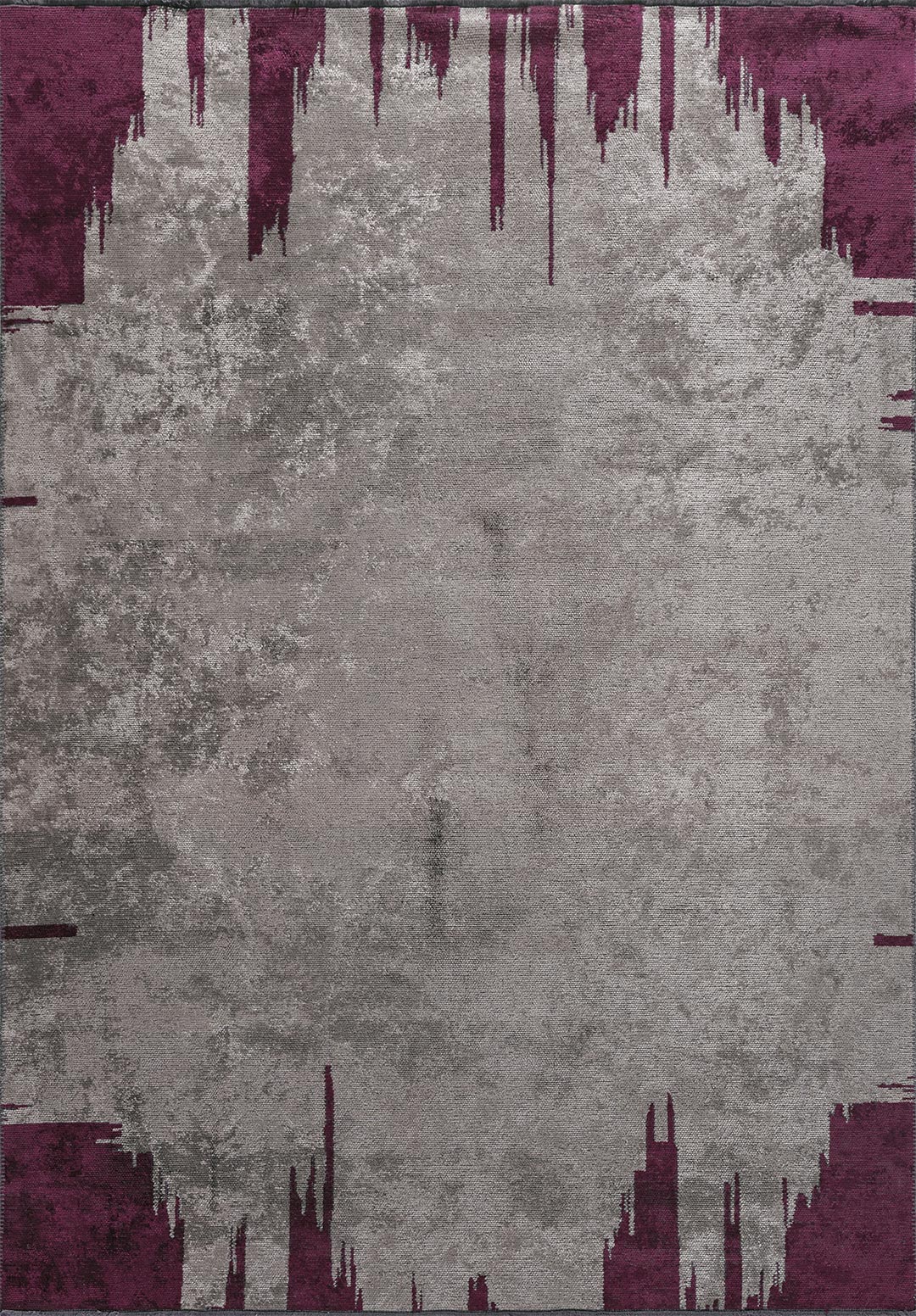 CAGE DARK GREY - DARK DAMSON RUG - 1