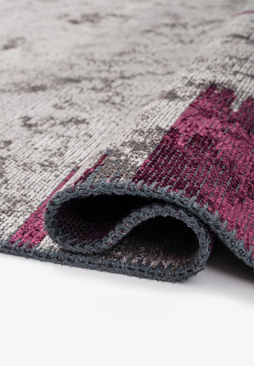 CAGE DARK GREY - DARK DAMSON RUG - 2