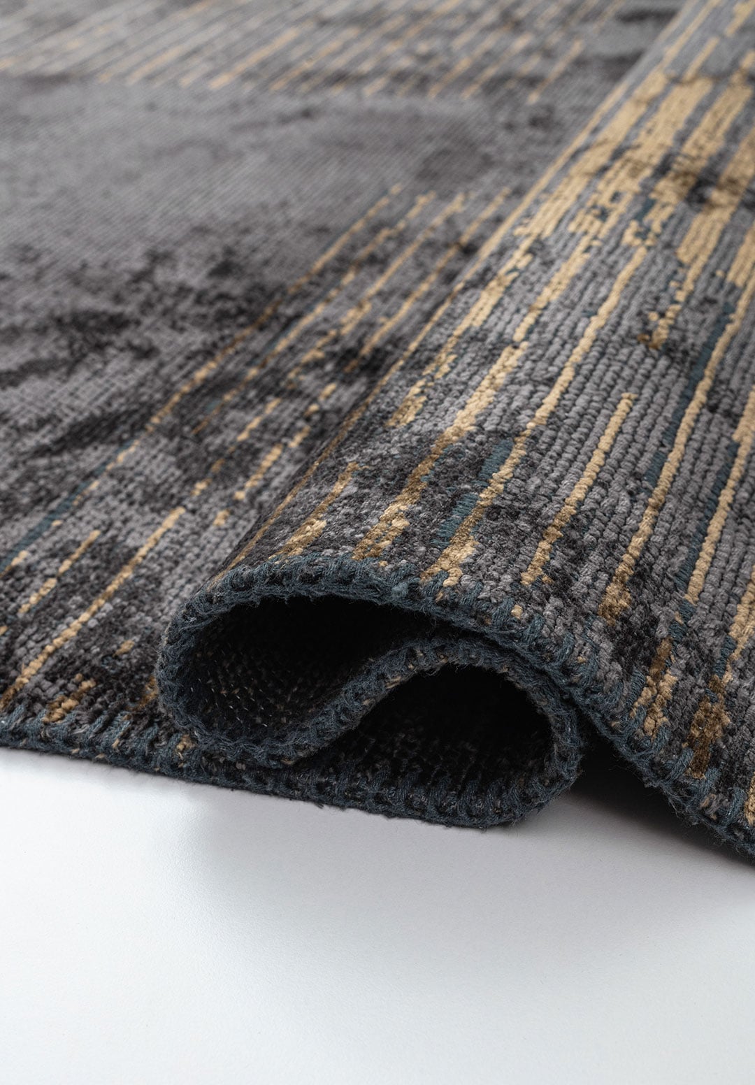 MATRIX CHARCOAL - LIGHT BROWN RUG - 2