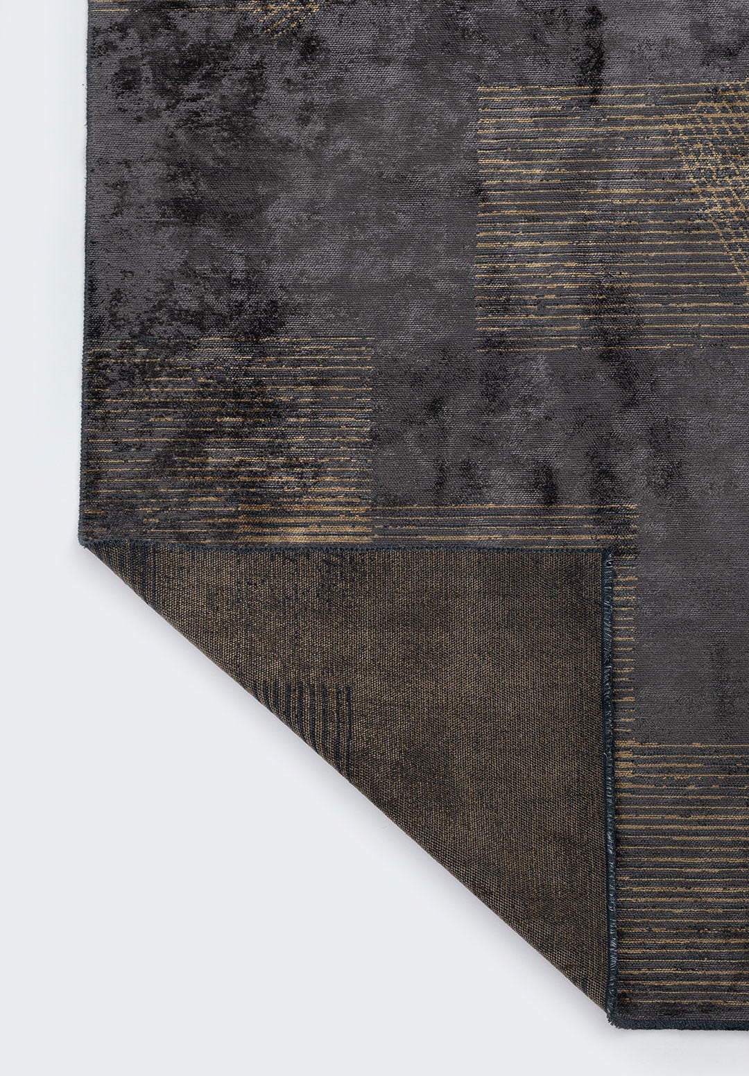 MATRIX CHARCOAL - LIGHT BROWN RUG - 3