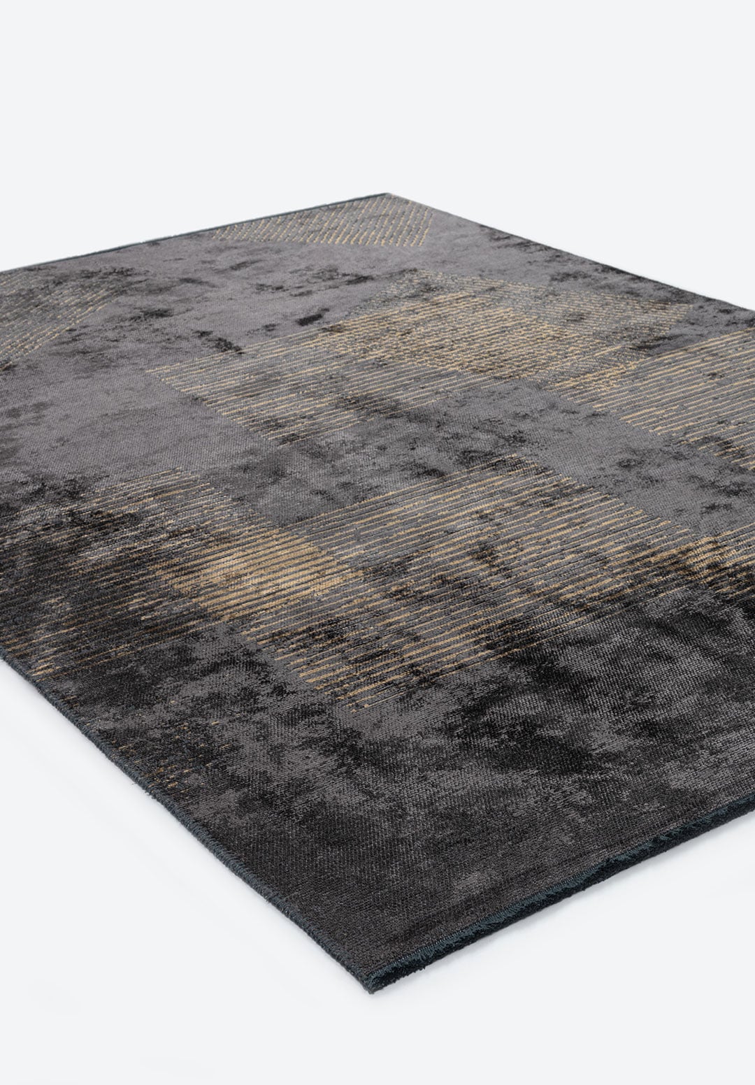 MATRIX CHARCOAL - LIGHT BROWN RUG - 4