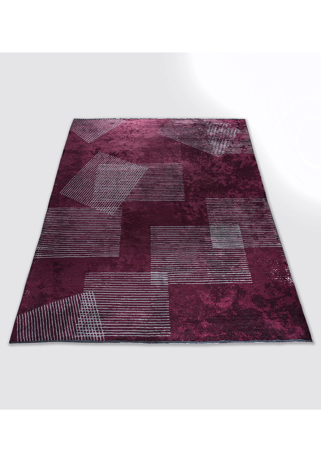 MATRIX DARK DAMSON - ICE BLUE RUG - 6