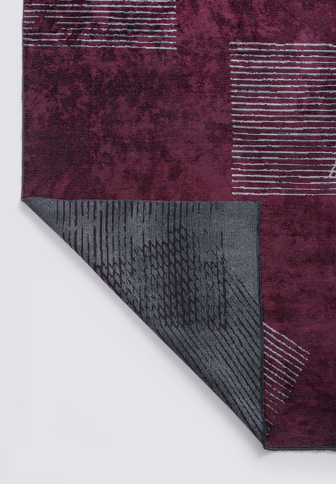 MATRIX DARK DAMSON - ICE BLUE RUG - 3