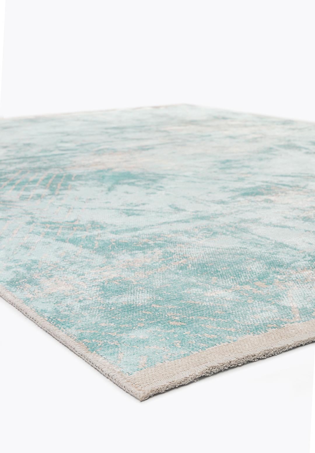 SLIT ECRU - ICE BLUE RUG - 4