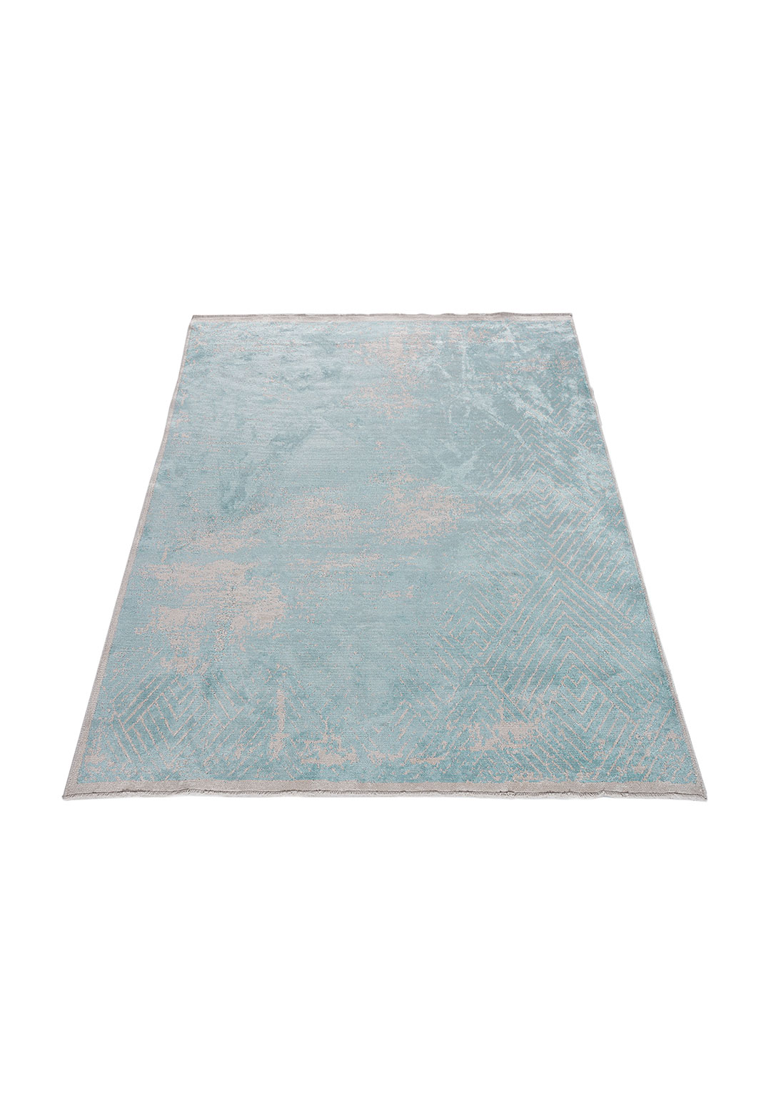 SLIT ECRU - ICE BLUE RUG - 6